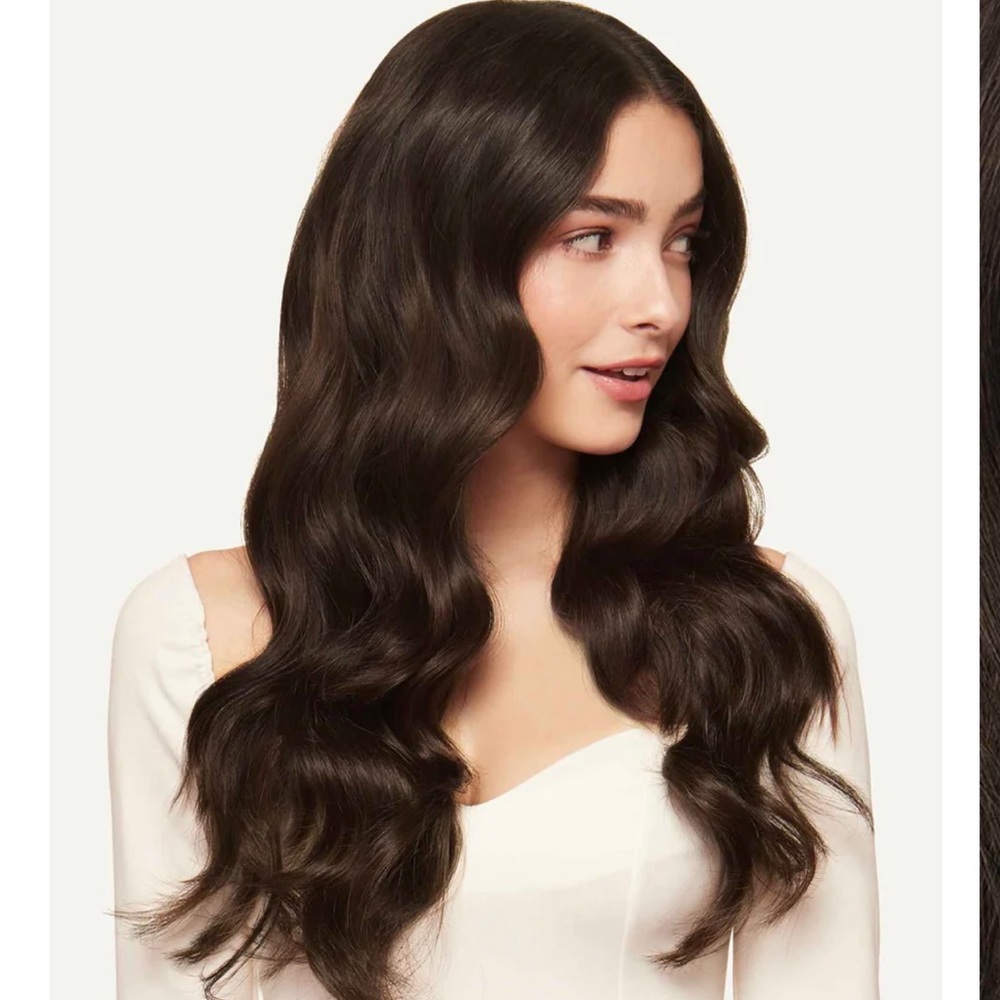 Luxy hair 20in dark brown halo hair extensions